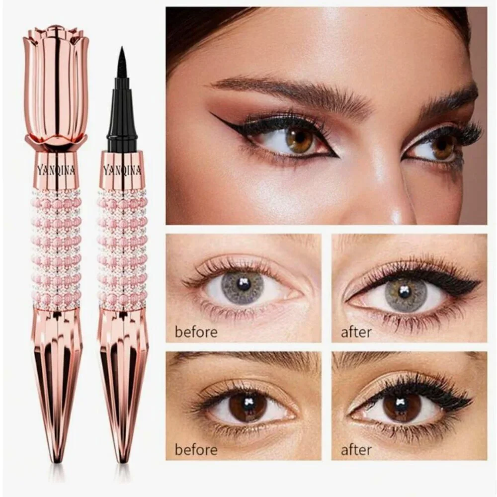 Yanquina 24H Diamond Liquid Black Eyeliner Black Eyeliner